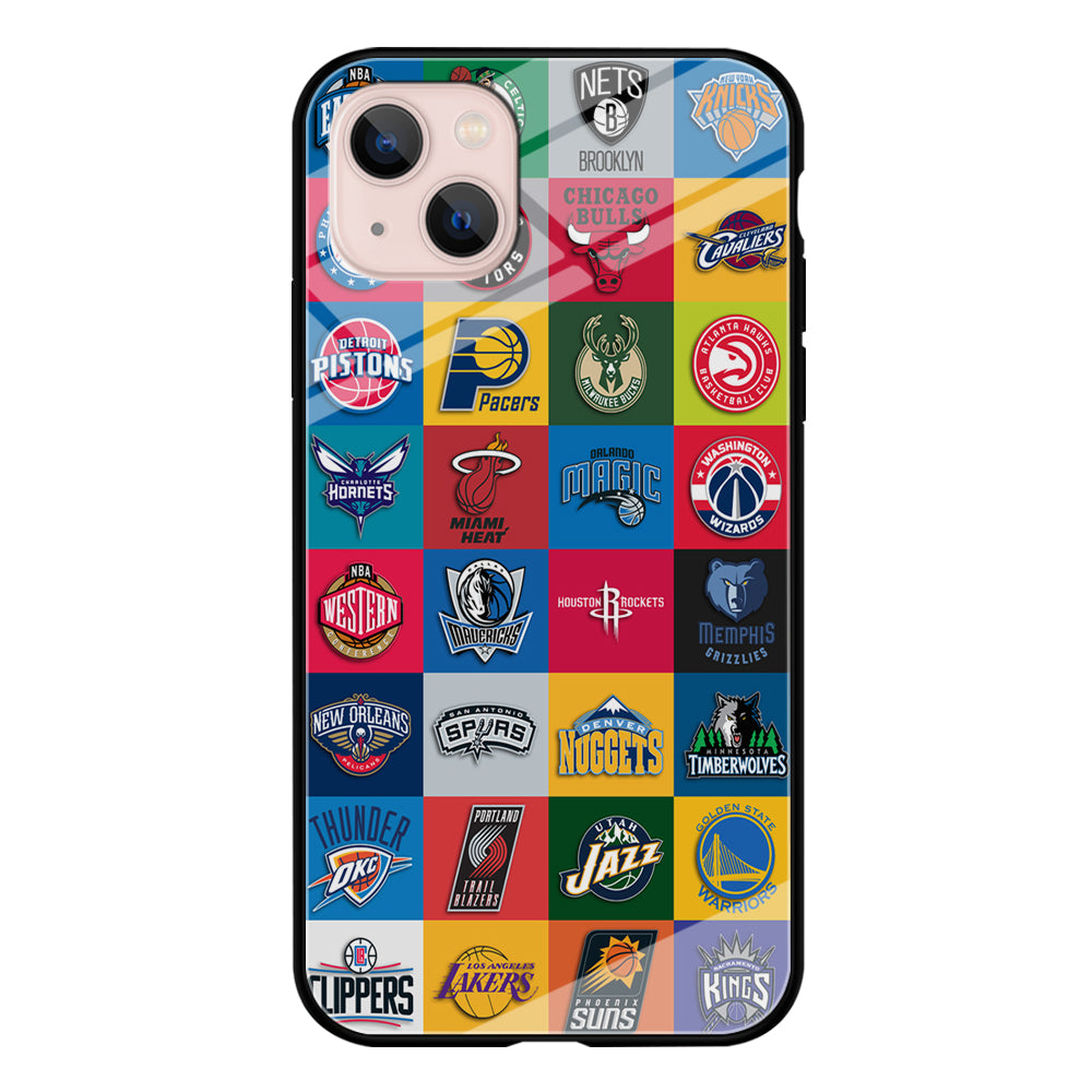 Basketball Teams NBA iPhone 13 Mini Case-Phone Case-Tempered Glass Case-Altracase