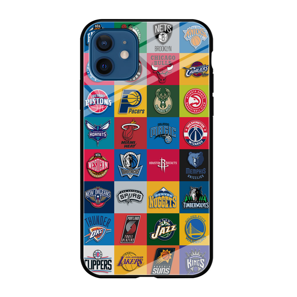 Basketball Teams NBA iPhone 12 Case-Phone Case-Tempered Glass Case-Altracase