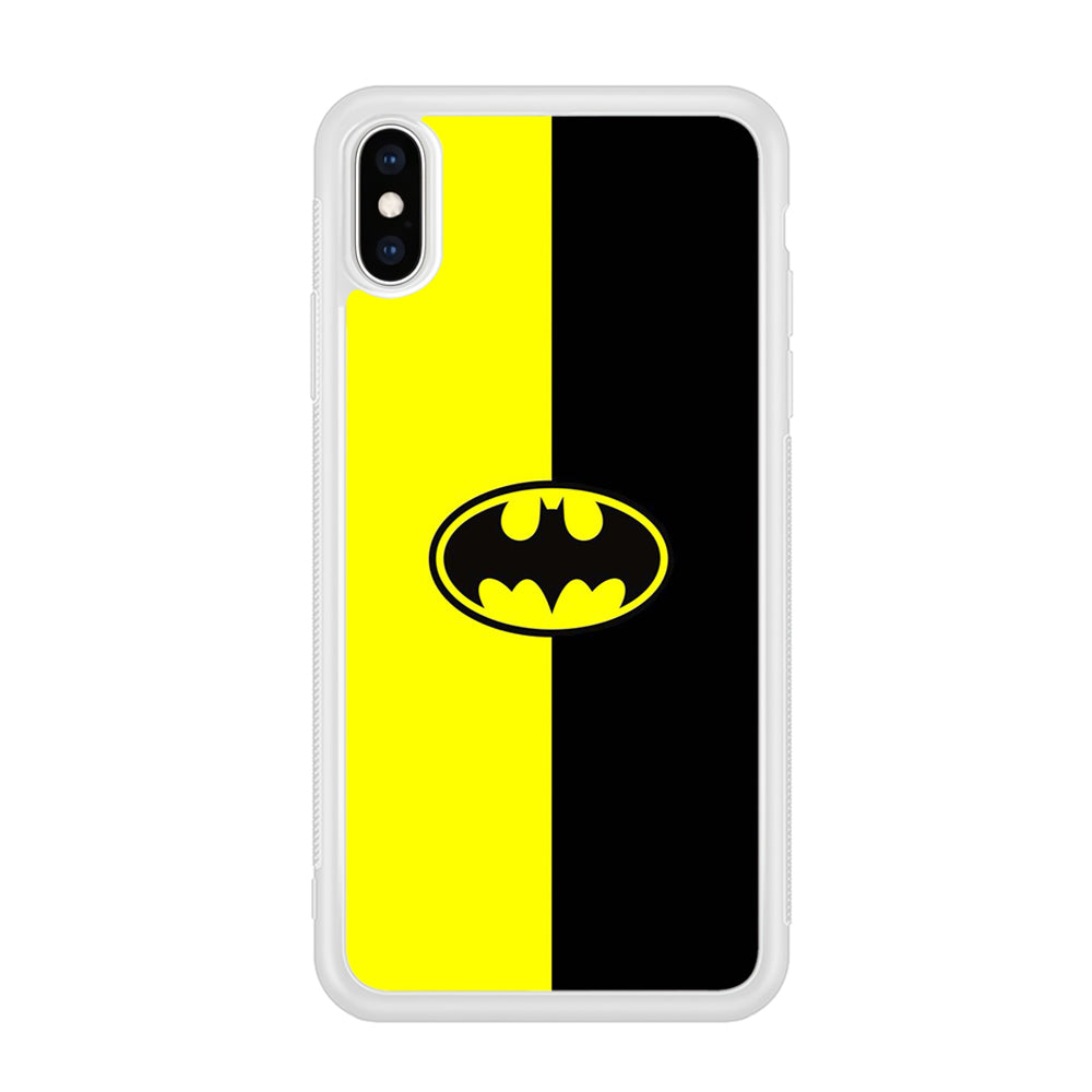 Batman 004 iPhone X Case-Phone Case-Rubber White (2D Case)-Altracase