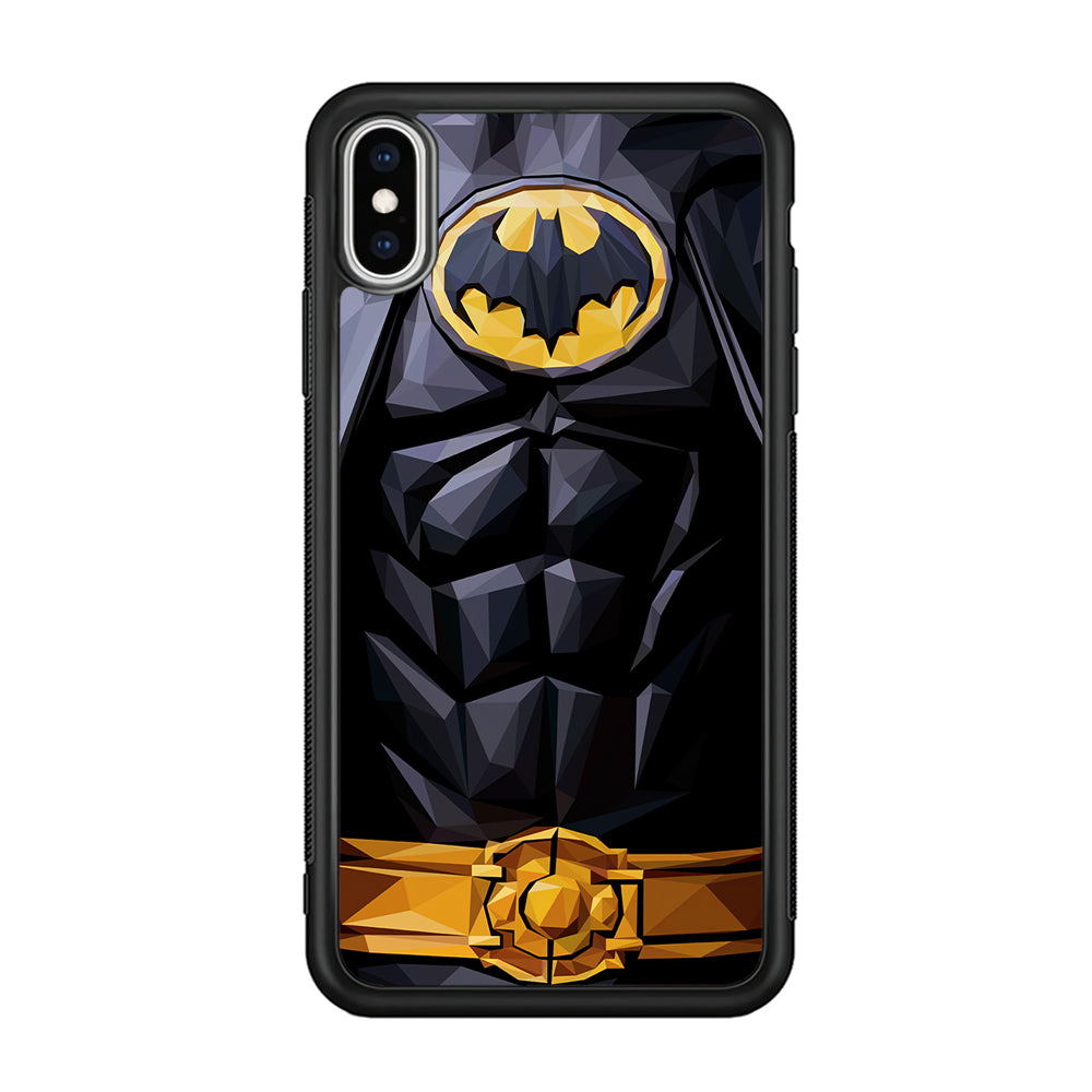 Batman Suit Armor iPhone X Case-Phone Case-Rubber Black (2D Case)-Altracase