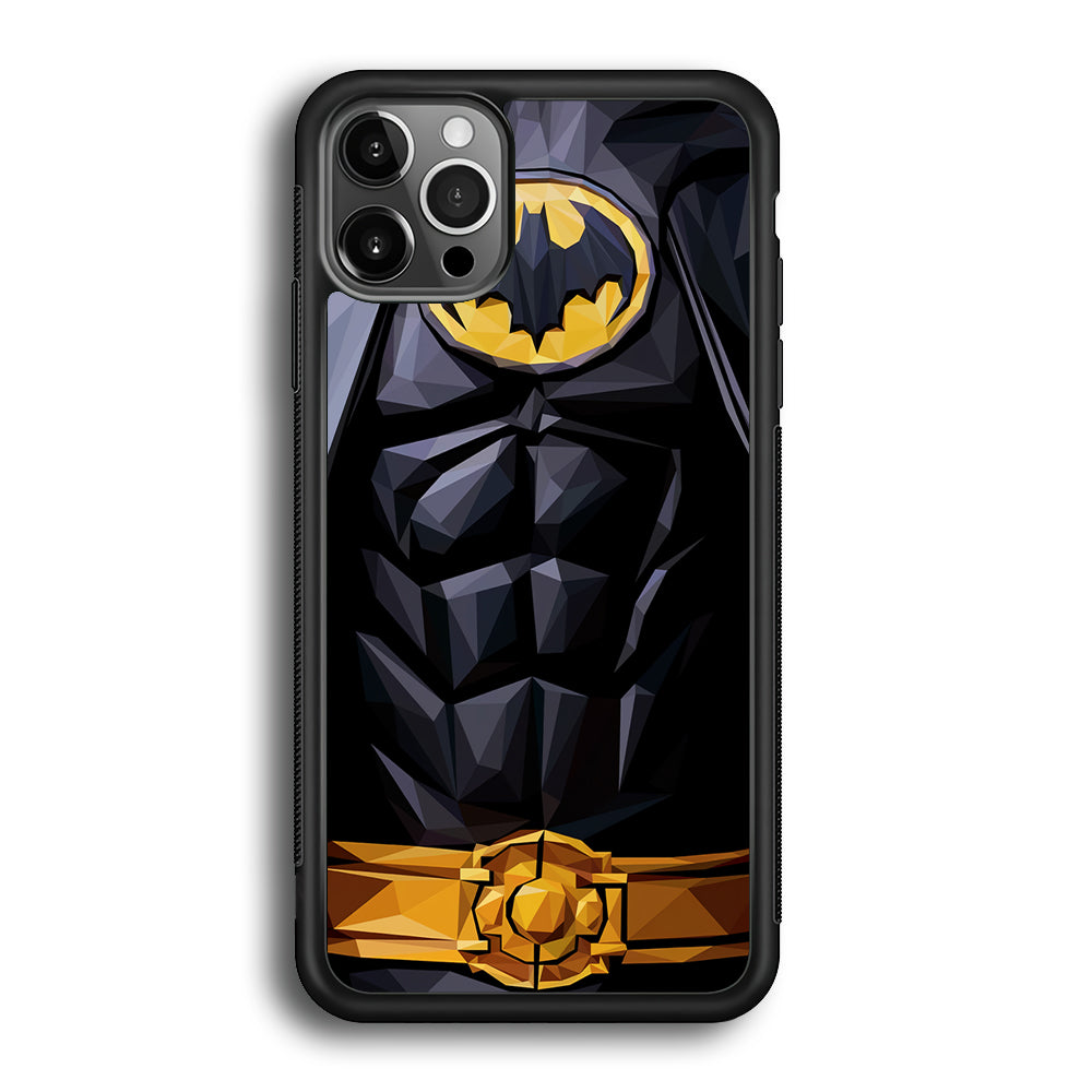 Batman Suit Armor iPhone 12 Pro Max Case-Phone Case-Rubber Black (2D Case)-Altracase