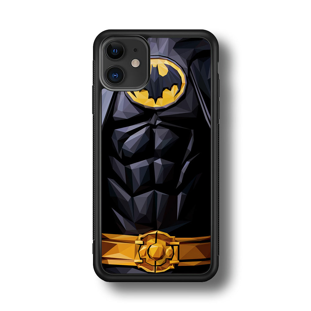 Batman Suit Armor iPhone 11 Case-Phone Case-Rubber Black (2D Case)-Altracase