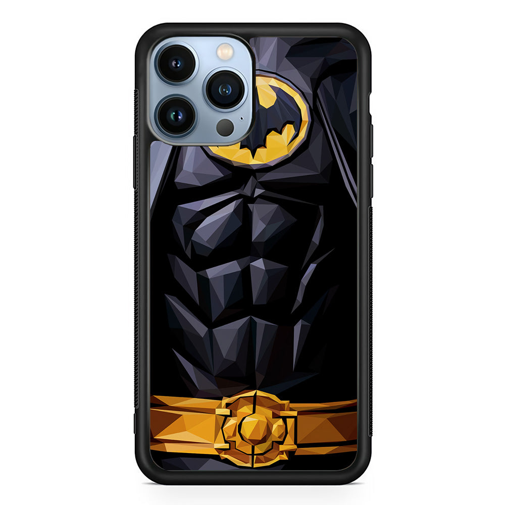 Batman Suit Armor iPhone 15 Pro Case-Phone Case-Rubber Black (2D Case)-Altracase