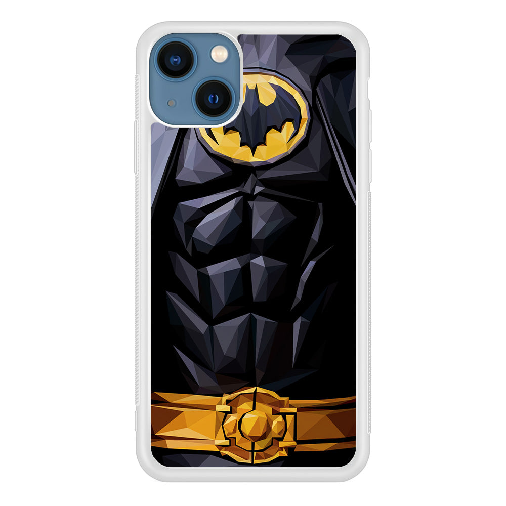 Batman Suit Armor iPhone 13 Case-Phone Case-Rubber White (2D Case)-Altracase