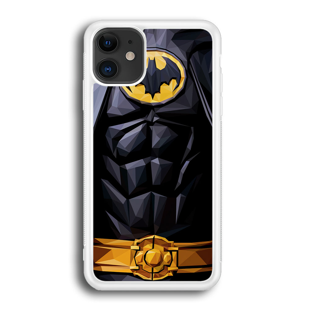 Batman Suit Armor iPhone 12 Case-Phone Case-Rubber White (2D Case)-Altracase