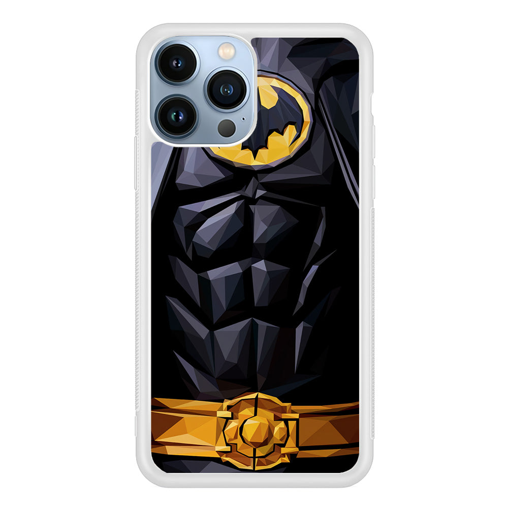 Batman Suit Armor iPhone 15 Pro Case-Phone Case-Rubber White (2D Case)-Altracase