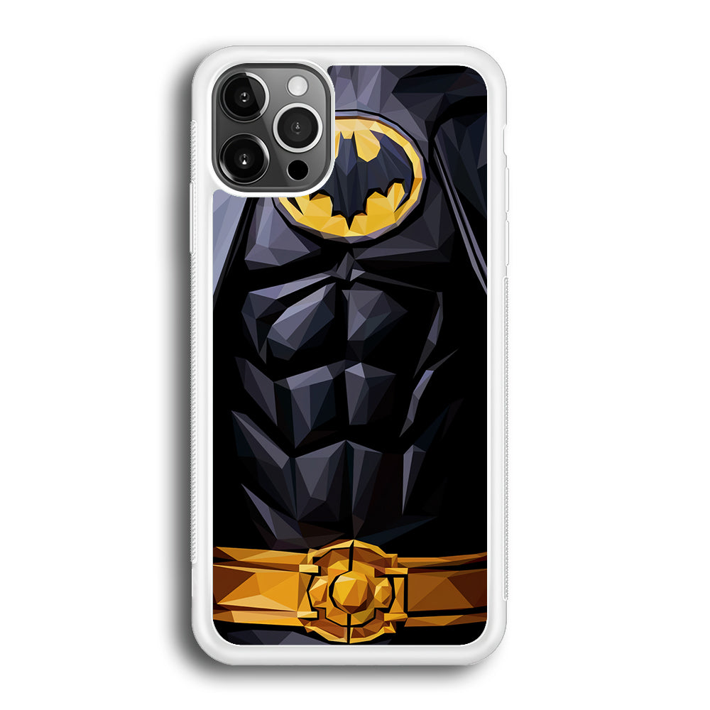 Batman Suit Armor iPhone 12 Pro Max Case-Phone Case-Rubber White (2D Case)-Altracase