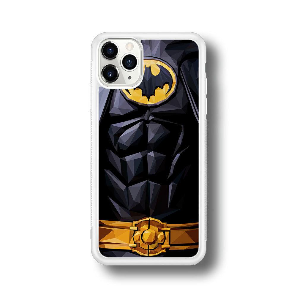 Batman Suit Armor iPhone 11 Pro Case-Phone Case-Rubber White (2D Case)-Altracase