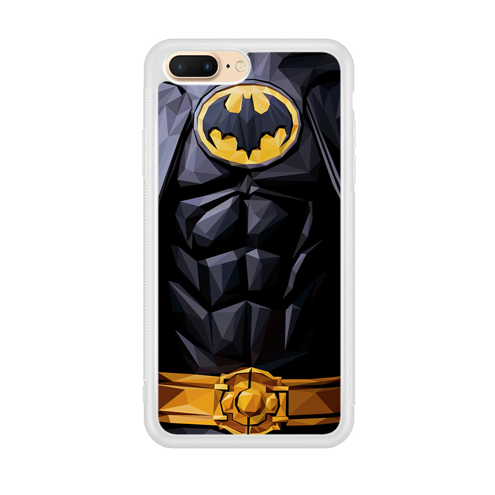 Batman Suit Armor iPhone 8 Plus Case-Phone Case-Rubber White (2D Case)-Altracase