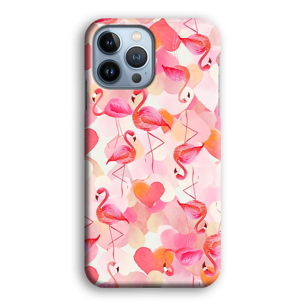 Beautiful Flamingo Art iPhone 15 Pro Case-Phone Case-3D Case-Altracase