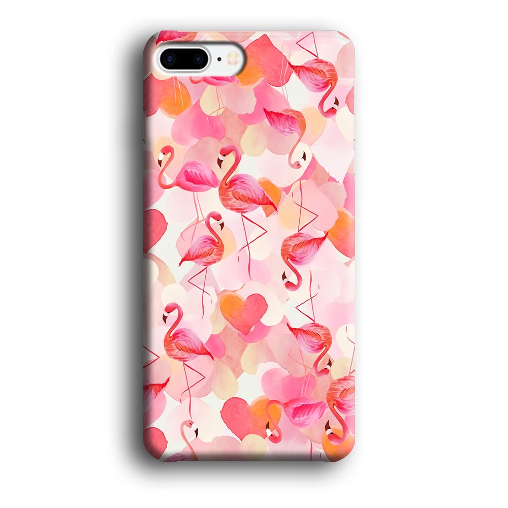 Beautiful Flamingo Art iPhone 8 Plus Case-Phone Case-3D Case-Altracase