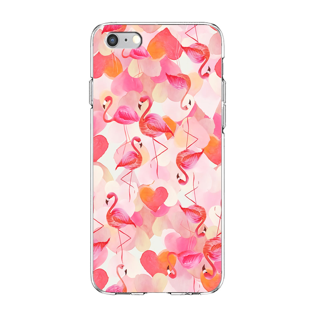 Beautiful Flamingo Art iPhone 6 Plus | 6s Plus Case-Phone Case-Clear Soft Case-Altracase