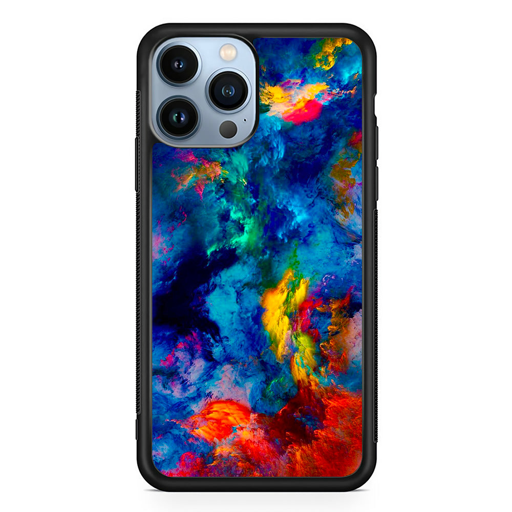 Beautiful Marble Colorful 001 iPhone 15 Pro Case-Phone Case-Rubber Black (2D Case)-Altracase