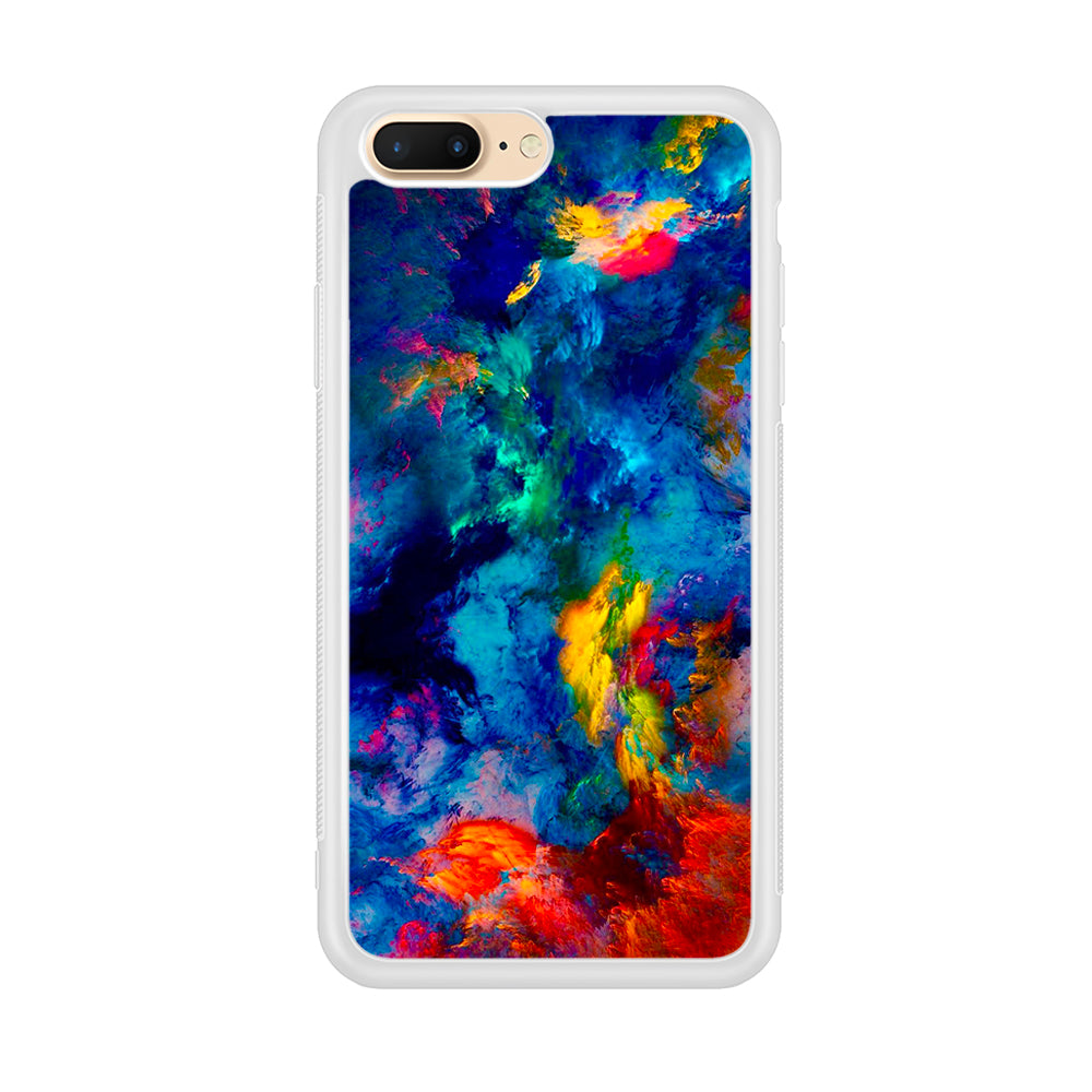 Beautiful Marble Colorful 001 iPhone 8 Plus Case-Phone Case-Rubber White (2D Case)-Altracase
