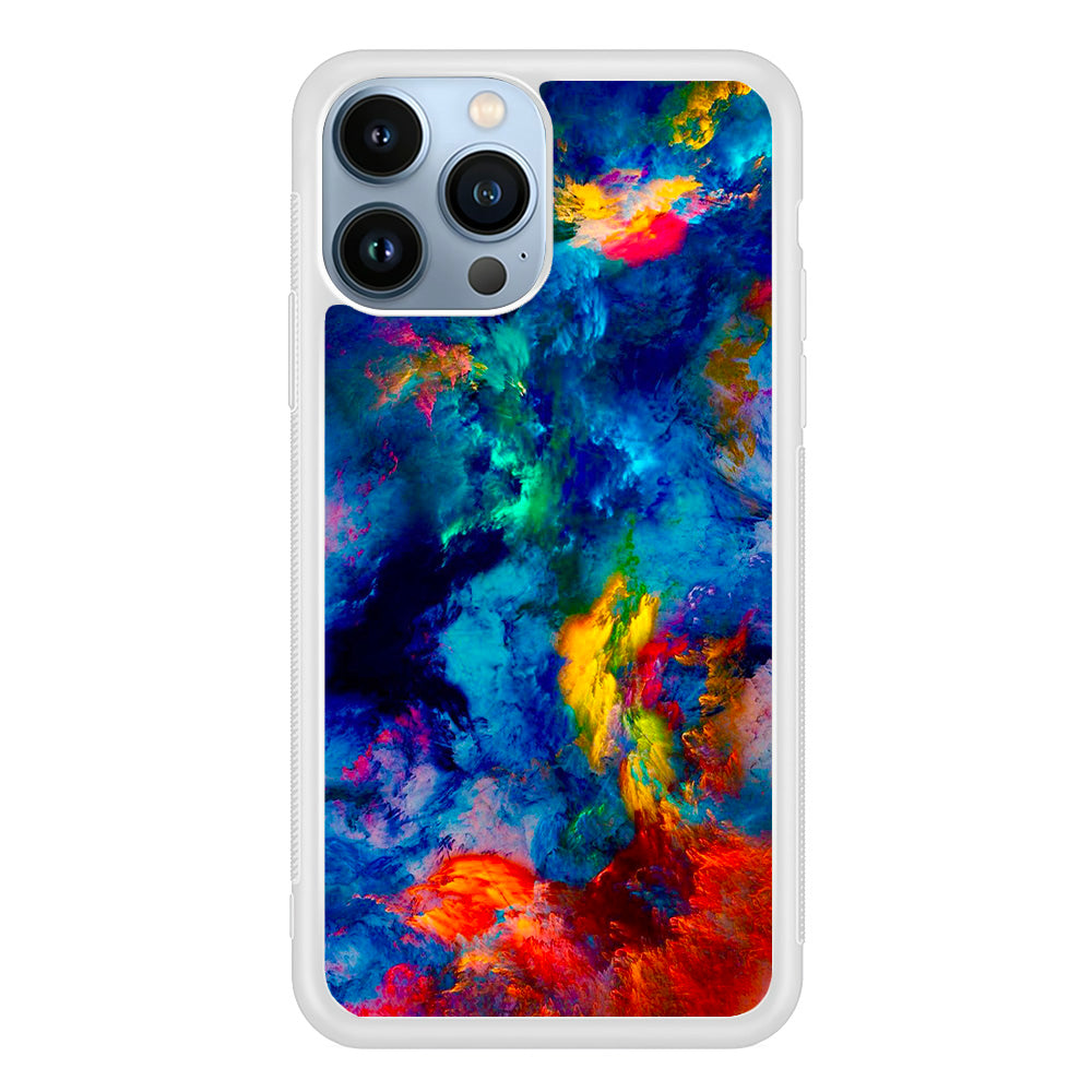 Beautiful Marble Colorful 001 iPhone 15 Pro Case-Phone Case-Rubber White (2D Case)-Altracase