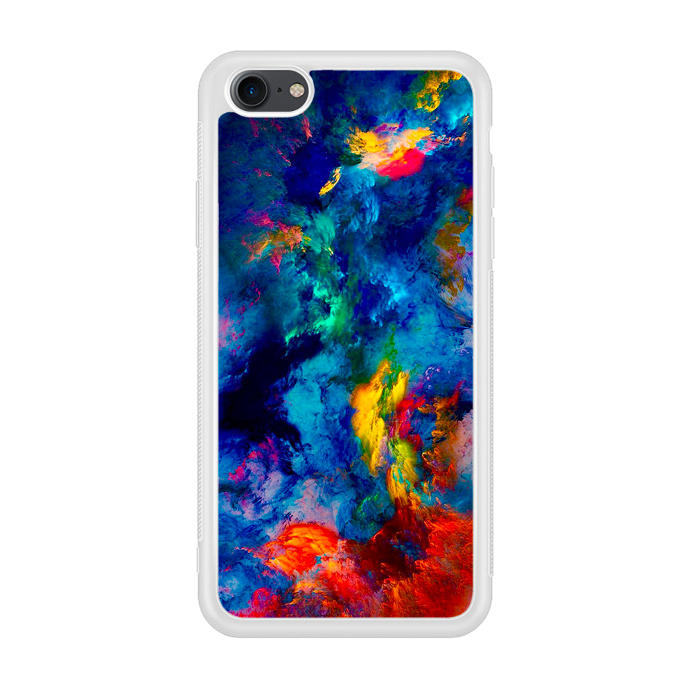 Beautiful Marble Colorful 001 iPhone 7 Case-Phone Case-Rubber White (2D Case)-Altracase
