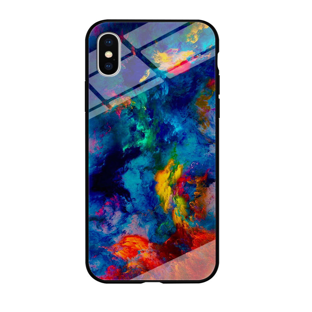 Beautiful Marble Colorful 001 iPhone Xs Case-Phone Case-Tempered Glass Case-Altracase