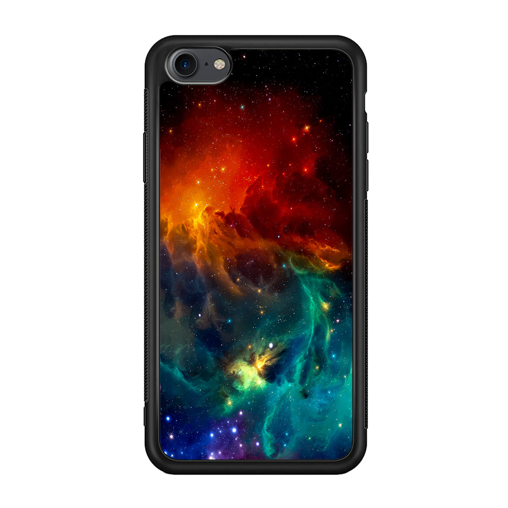 Beautiful Space Colorful 001 iPhone 7 Case-Phone Case-Rubber Black (2D Case)-Altracase