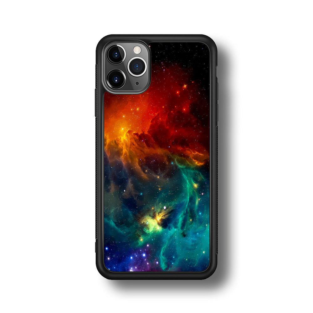 Beautiful Space Colorful 001 iPhone 11 Pro Case-Phone Case-Rubber Black (2D Case)-Altracase