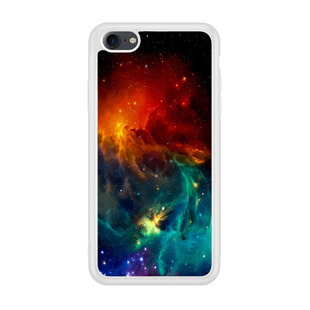 Beautiful Space Colorful 001 iPhone 7 Case-Phone Case-Rubber White (2D Case)-Altracase