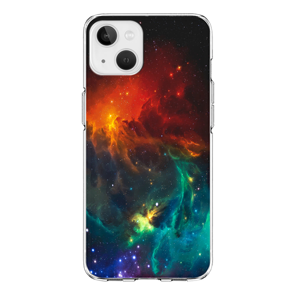 Beautiful Space Colorful 001 iPhone 13 Mini Case-Phone Case-Clear Soft Case-Altracase
