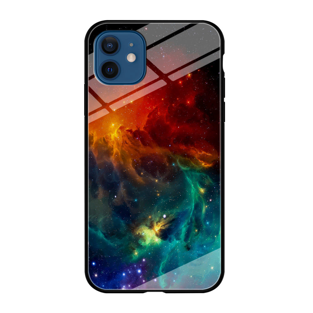 Beautiful Space Colorful 001 iPhone 12 Case-Phone Case-Tempered Glass Case-Altracase