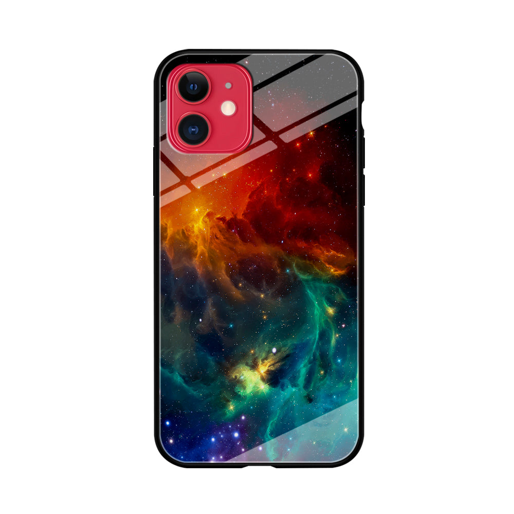 Beautiful Space Colorful 001 iPhone 11 Case-Phone Case-Tempered Glass Case-Altracase