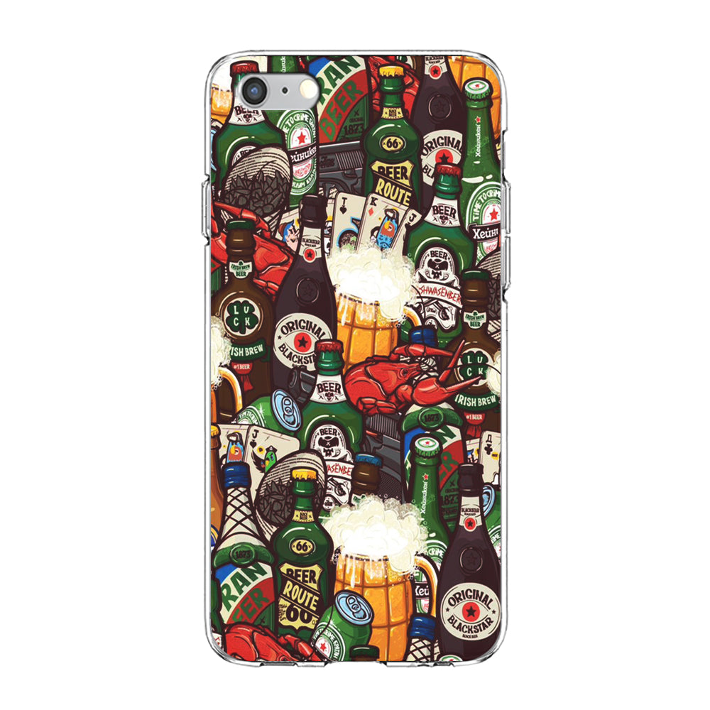 Beer Bottle Art iPhone 6 Plus | 6s Plus Case-Phone Case-Clear Soft Case-Altracase