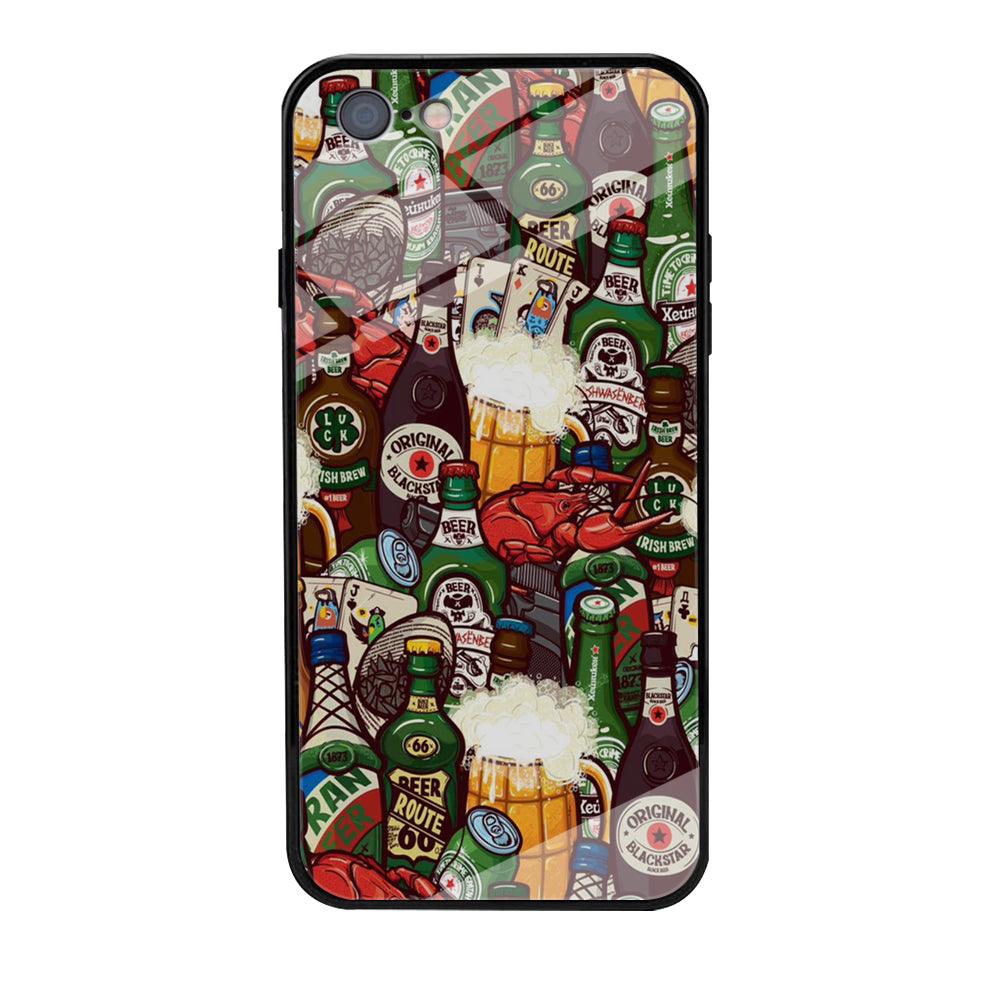 Beer Bottle Art iPhone 6 | 6s Case-Phone Case-Tempered Glass Case-Altracase