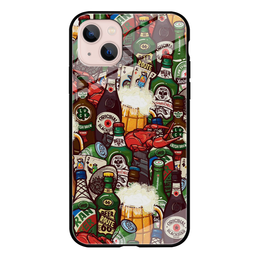 Beer Bottle Art iPhone 13 Case-Phone Case-Tempered Glass Case-Altracase