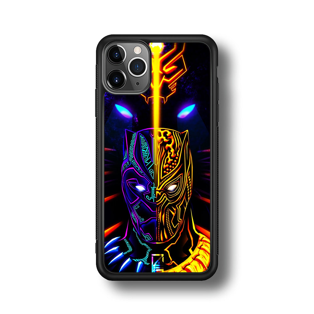 Black Panther And Golden Jaguar iPhone 11 Pro Case-Phone Case-Rubber Black (2D Case)-Altracase