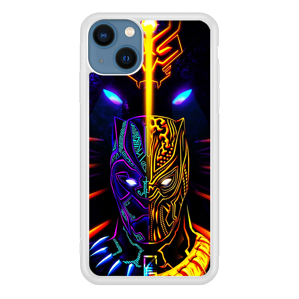 Black Panther And Golden Jaguar iPhone 15 Case-Phone Case-Rubber White (2D Case)-Altracase