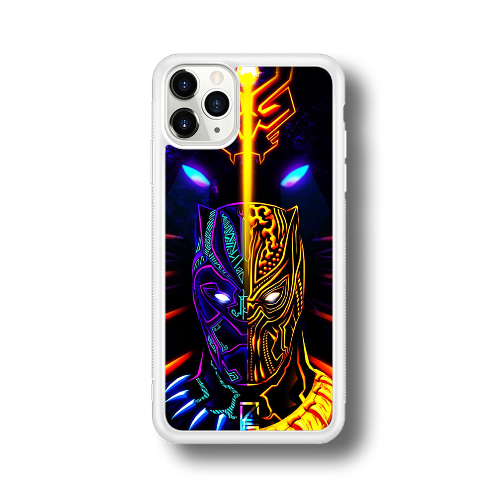 Black Panther And Golden Jaguar iPhone 11 Pro Case-Phone Case-Rubber White (2D Case)-Altracase