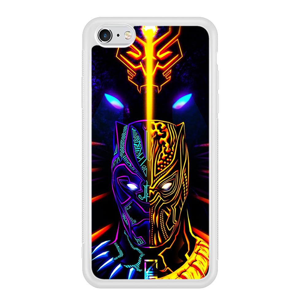 Black Panther And Golden Jaguar iPhone 6 | 6s Case-Phone Case-Rubber White (2D Case)-Altracase