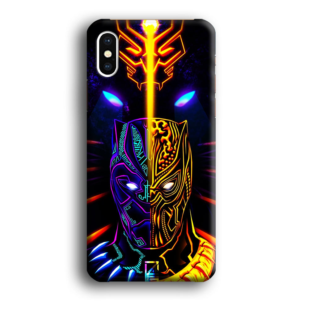 Black Panther And Golden Jaguar iPhone X Case-Phone Case-3D Case-Altracase