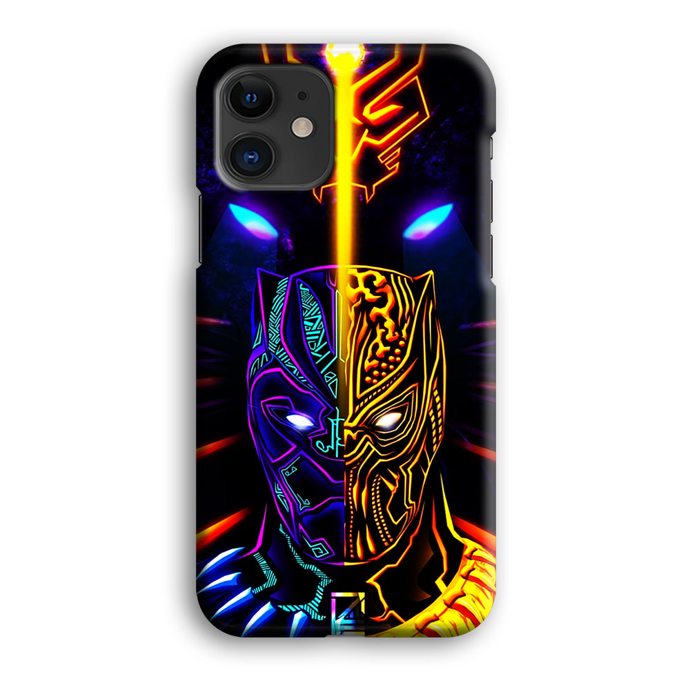 Black Panther And Golden Jaguar iPhone 12 Case-Phone Case-3D Case-Altracase