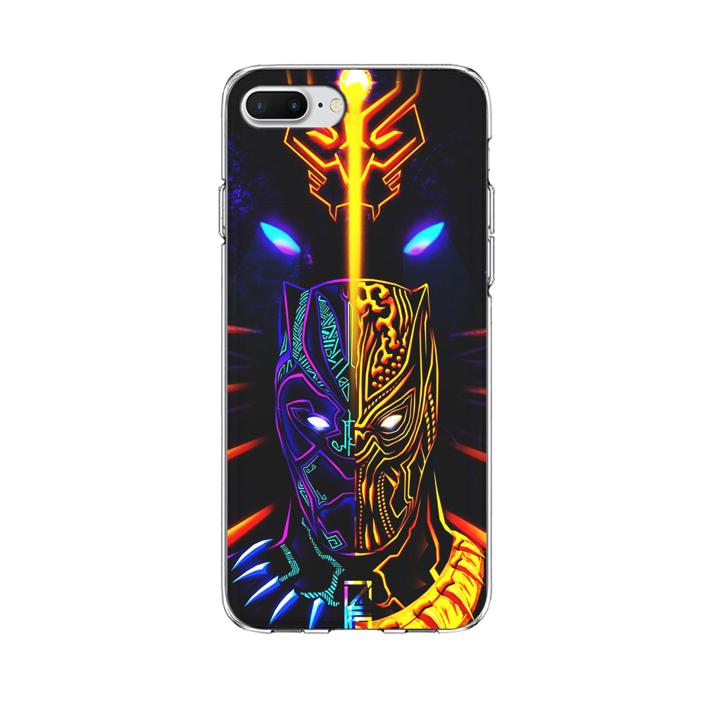Black Panther And Golden Jaguar iPhone 8 Plus Case-Phone Case-Clear Soft Case-Altracase
