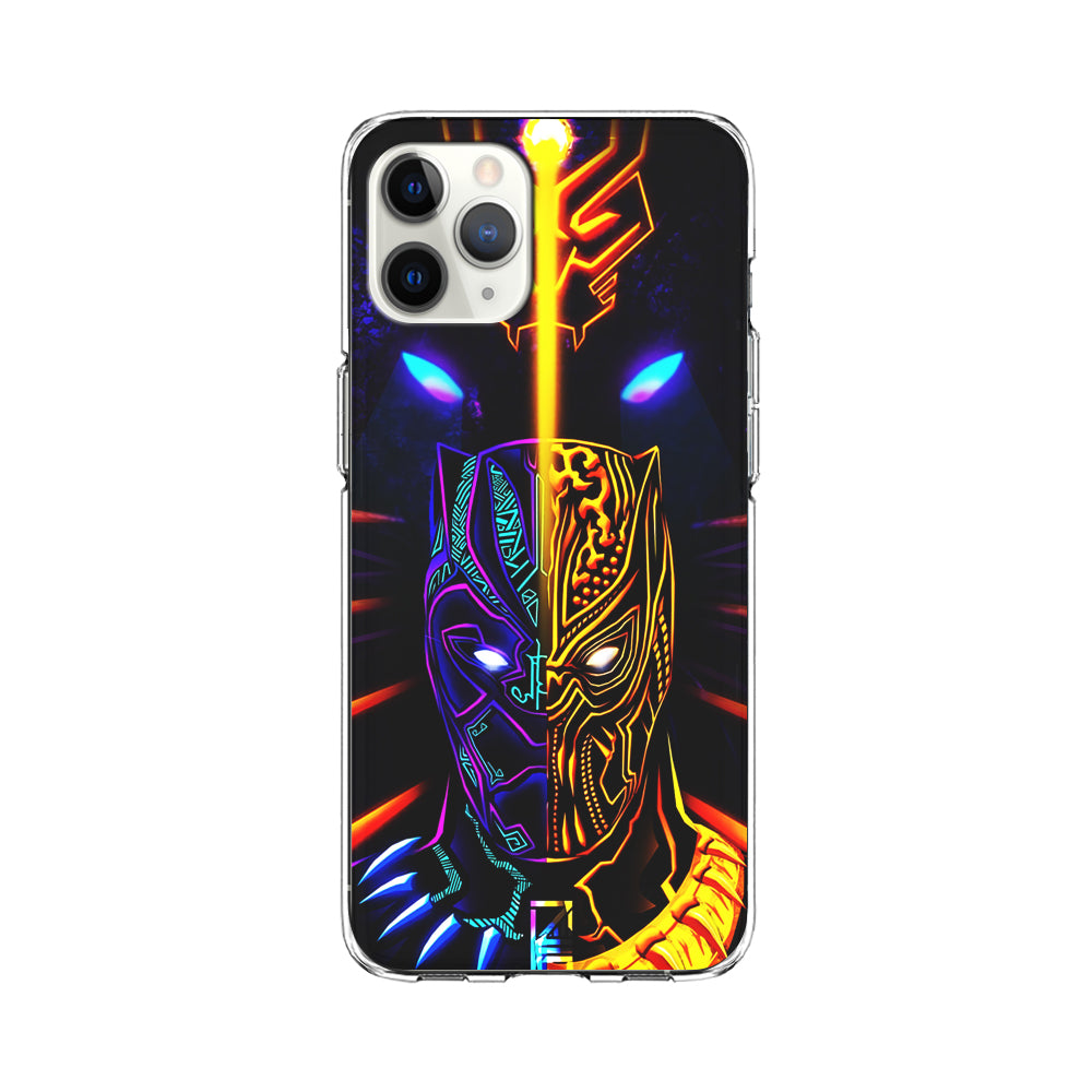 Black Panther And Golden Jaguar iPhone 11 Pro Case-Phone Case-Clear Soft Case-Altracase