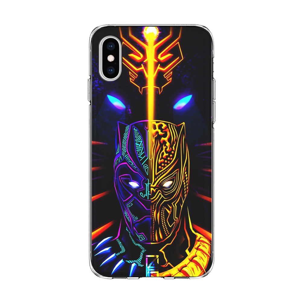 Black Panther And Golden Jaguar iPhone Xs Case-Phone Case-Clear Soft Case-Altracase