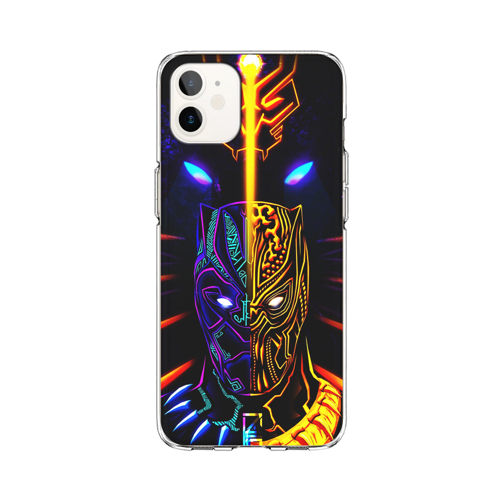 Black Panther And Golden Jaguar iPhone 12 Case-Phone Case-Clear Soft Case-Altracase