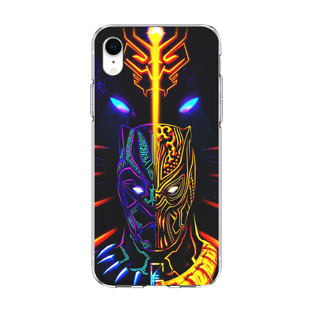 Black Panther And Golden Jaguar iPhone XR Case-Phone Case-Clear Soft Case-Altracase
