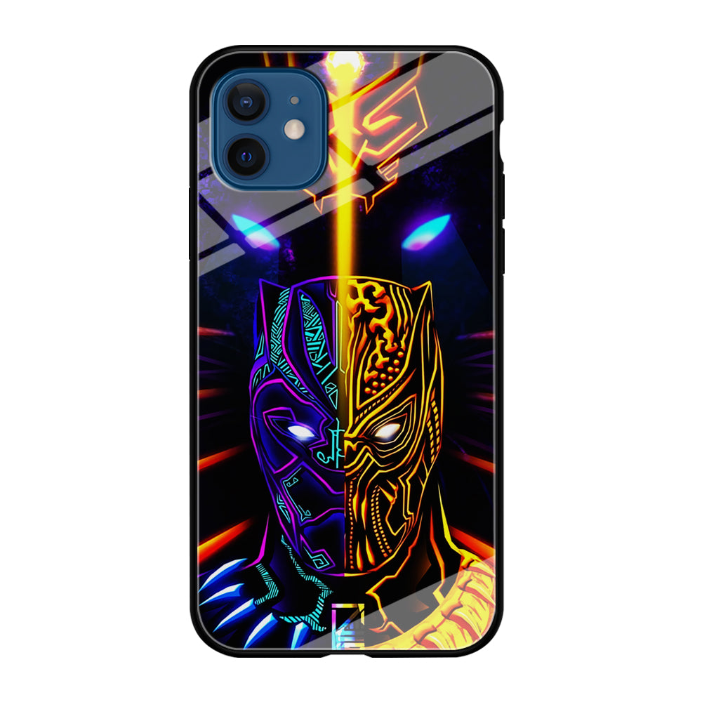 Black Panther And Golden Jaguar iPhone 12 Case-Phone Case-Tempered Glass Case-Altracase