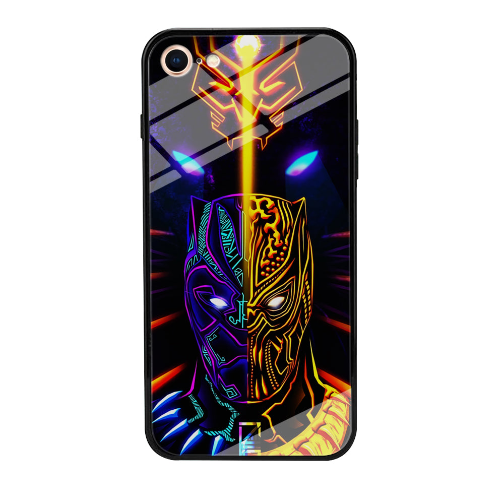 Black Panther And Golden Jaguar iPhone 7 Case-Phone Case-Tempered Glass Case-Altracase