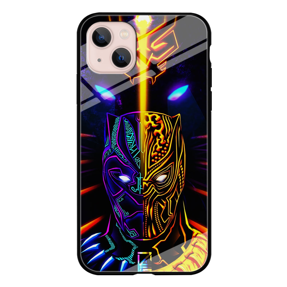 Black Panther And Golden Jaguar iPhone 13 Mini Case-Phone Case-Tempered Glass Case-Altracase