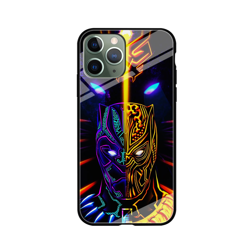 Black Panther And Golden Jaguar iPhone 11 Pro Case-Phone Case-Tempered Glass Case-Altracase