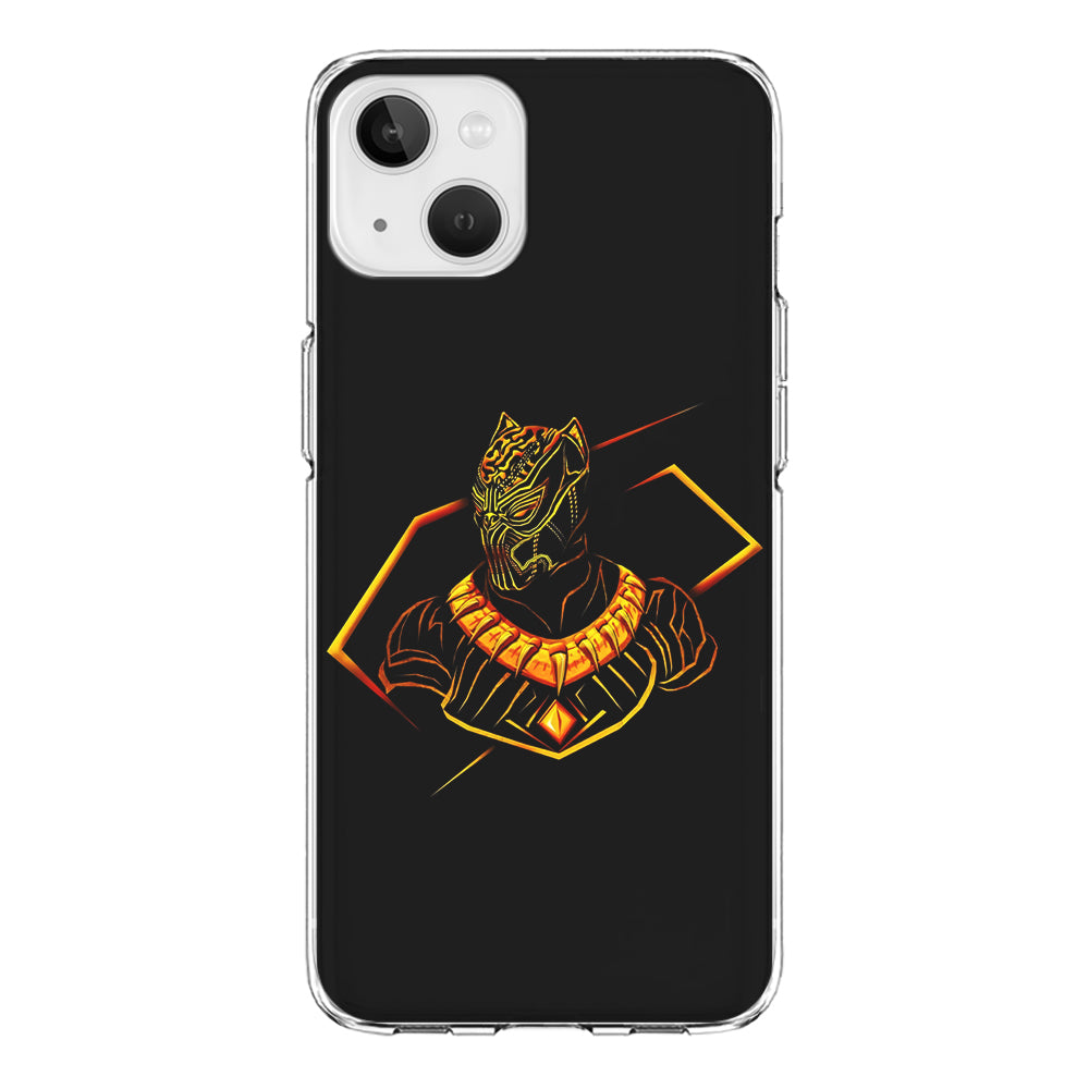 Black Panther Golden Art iPhone 15 Case-Phone Case-Clear Soft Case-Altracase