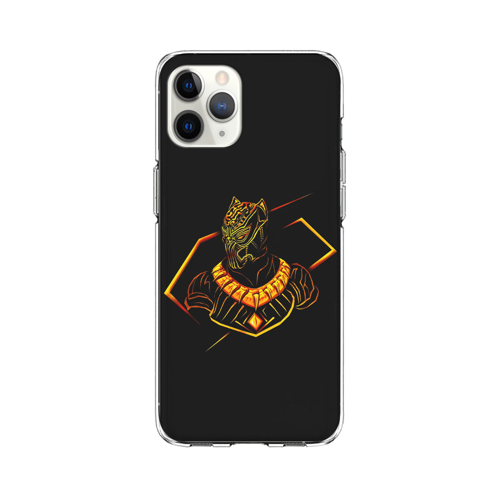 Black Panther Golden Art iPhone 11 Pro Case-Phone Case-Clear Soft Case-Altracase