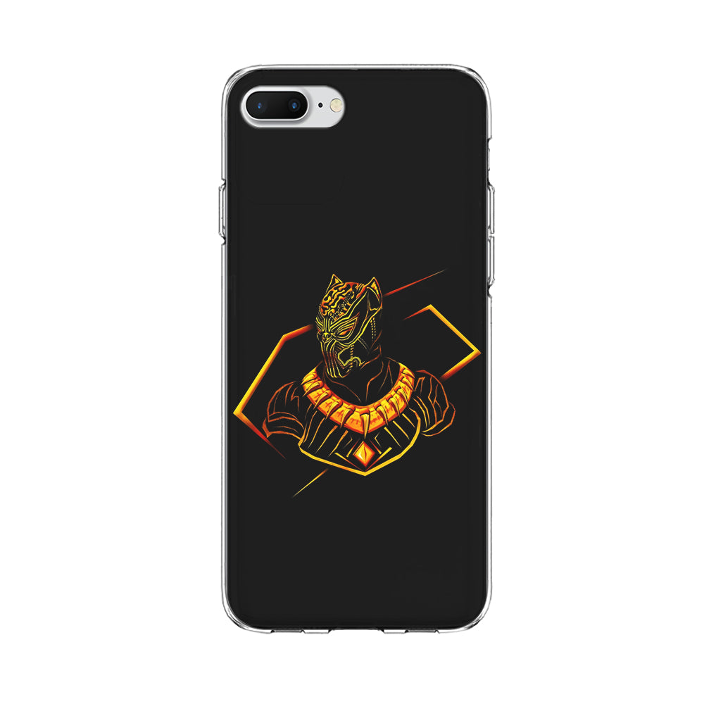 Black Panther Golden Art iPhone 8 Plus Case-Phone Case-Clear Soft Case-Altracase