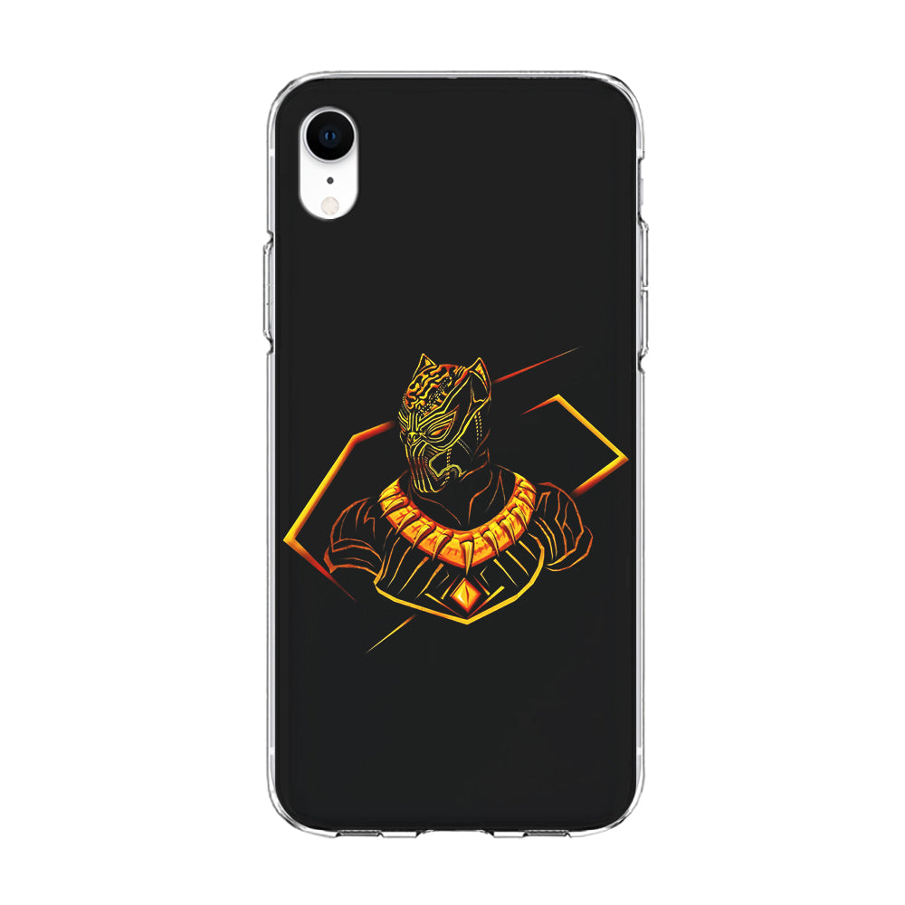 Black Panther Golden Art iPhone XR Case-Phone Case-Clear Soft Case-Altracase