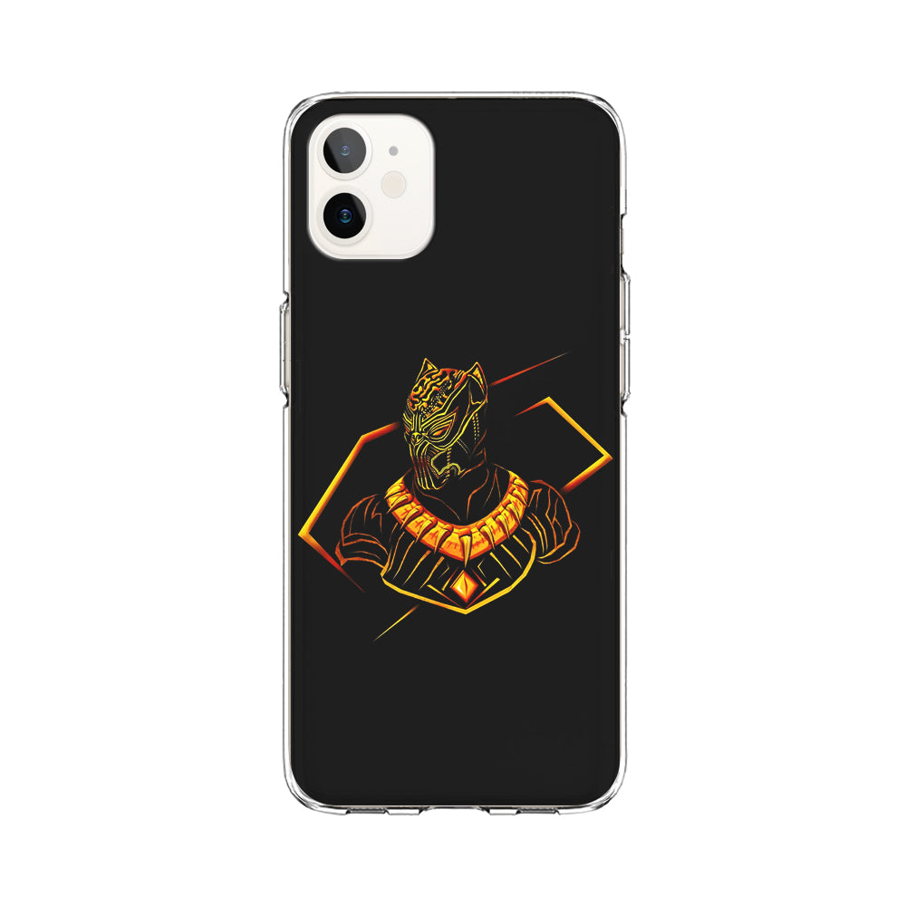 Black Panther Golden Art iPhone 12 Case-Phone Case-Clear Soft Case-Altracase